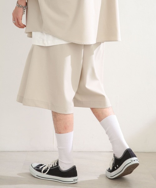 SENSE OF PLACE by URBAN RESEARCH(センスオブプレイスバイアーバンリサーチ)の「『セットアップ対応』 エクストラルーズショートパンツ(その他パンツ・メンズ・ブラック/ライトベージュ・MEDIUM/LARGE)」の9枚目の写真