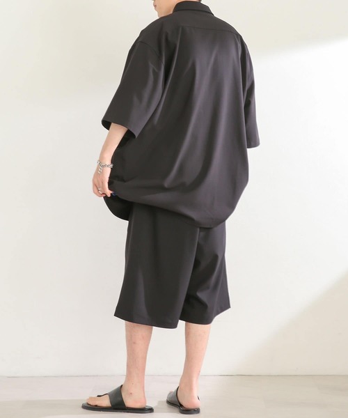 SENSE OF PLACE by URBAN RESEARCH(センスオブプレイスバイアーバンリサーチ)の「『セットアップ対応』 エクストラルーズショートパンツ(その他パンツ・メンズ・ブラック/ライトベージュ・MEDIUM/LARGE)」の15枚目の写真