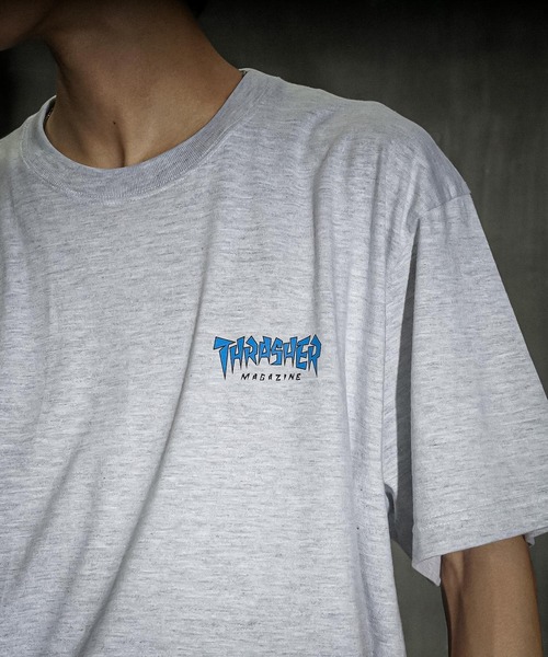 THRASHER(スラッシャー)の「Jagged Logo S/S T-SHIRTS/スラッシャー半袖Tシャツ(Tシャツ/カットソー・メンズ・ブラック/アッシュグレー/ホワイト・LARGE/X-LARGE/MEDIUM/XX-LARGE)」の1枚目の写真