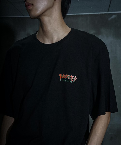 THRASHER(スラッシャー)の「Jagged Logo S/S T-SHIRTS/スラッシャー半袖Tシャツ(Tシャツ/カットソー・メンズ・ブラック/アッシュグレー/ホワイト・LARGE/X-LARGE/MEDIUM/XX-LARGE)」の15枚目の写真