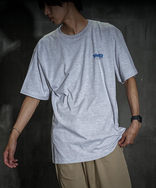 THRASHER(スラッシャー)の「Jagged Logo S/S T-SHIRTS/スラッシャー半袖Tシャツ(Tシャツ/カットソー・メンズ・ブラック/アッシュグレー/ホワイト・LARGE/X-LARGE/MEDIUM/XX-LARGE)」の7枚目の写真