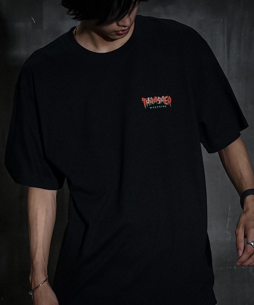 THRASHER(スラッシャー)の「Jagged Logo S/S T-SHIRTS/スラッシャー半袖Tシャツ(Tシャツ/カットソー・メンズ・ブラック/アッシュグレー/ホワイト・LARGE/X-LARGE/MEDIUM/XX-LARGE)」の14枚目の写真