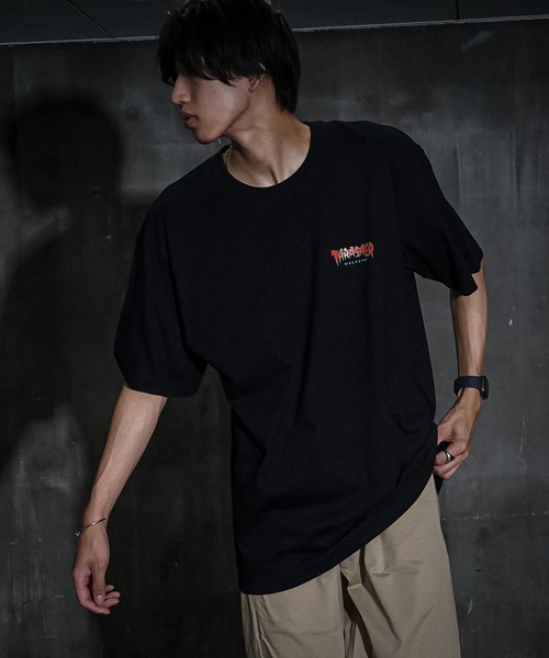 THRASHER(スラッシャー)の「Jagged Logo S/S T-SHIRTS/スラッシャー半袖Tシャツ(Tシャツ/カットソー・メンズ・ブラック/アッシュグレー/ホワイト・LARGE/X-LARGE/MEDIUM/XX-LARGE)」の12枚目の写真