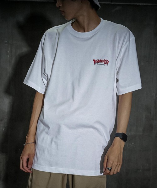 THRASHER(スラッシャー)の「Jagged Logo S/S T-SHIRTS/スラッシャー半袖Tシャツ(Tシャツ/カットソー・メンズ・ブラック/アッシュグレー/ホワイト・LARGE/X-LARGE/MEDIUM/XX-LARGE)」の22枚目の写真