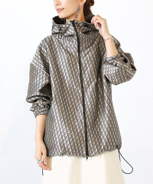 VERMEIL ジャガードブルゾン◆ ブルー　未使用品 VERMEIL par iena（ヴェルメイユパーイエナ）の「VERMEIL