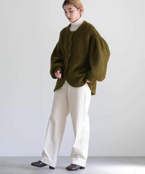 ボリュームスリーブニットカーディガン（カーディガン/ボレロ