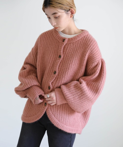 select MOCA（セレクトモカ）の「ボリュームスリーブニットカーディガン（カーディガン/ボレロ・レディース・ブラウン/カーキ/ピンク・FREE）」の22枚目の写真
