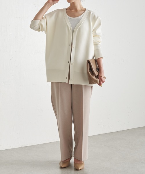 COLLAGE GALLARDAGALANTE（コラージュガリャルダガランテ）の「【OT】程よい抜け感を演出/夏服に羽織れる/Vネックカーディガン/手洗い可（カーディガン/ボレロ・レディース・ホワイト/ブラック/ピンク・FREE）」の20枚目の写真