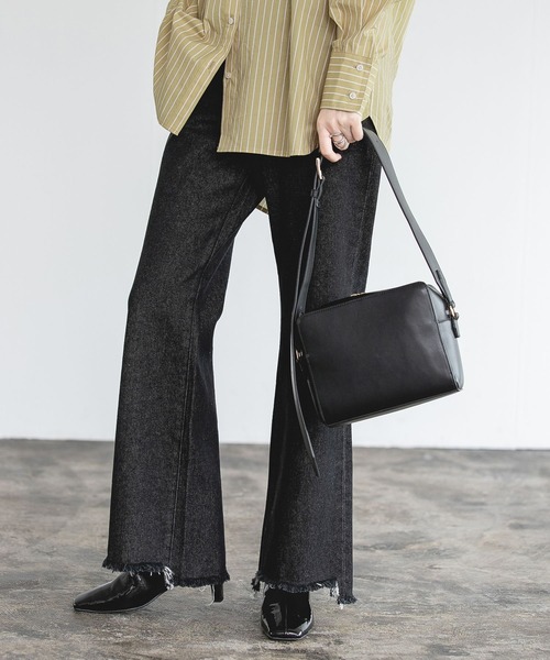 A part by(アパートバイ)の「ベルトマルチバッグ 147211(ショルダーバッグ・レディース・ブラック/ボルドー/アイボリー・FREE)」の8枚目の写真