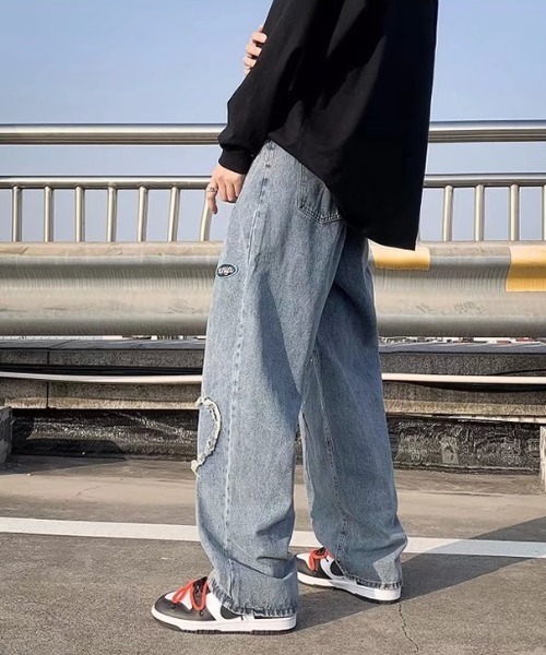 MGV(エムジーヴィー)の「リメイク風デニムパンツ(デニムパンツ・メンズ・ブルー・MEDIUM/LARGE/X-LARGE)」の10枚目の写真