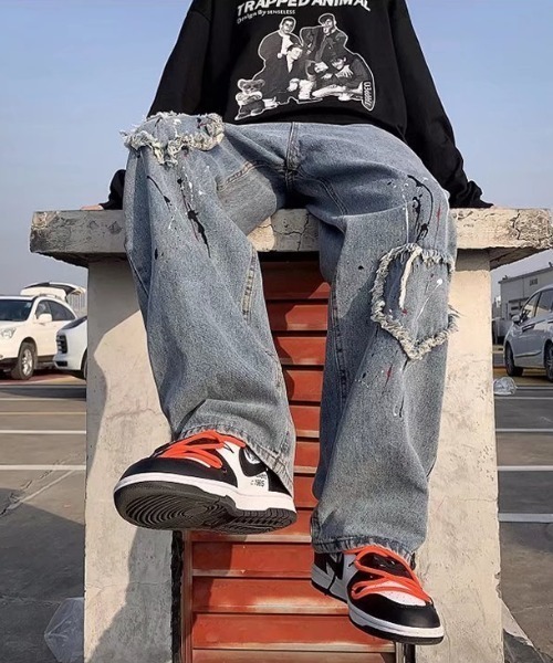 MGV(エムジーヴィー)の「リメイク風デニムパンツ(デニムパンツ・メンズ・ブルー・MEDIUM/LARGE/X-LARGE)」の13枚目の写真