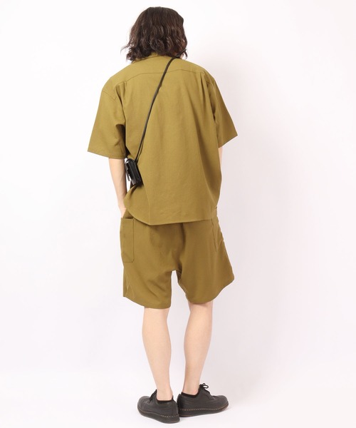 ROOT THREE(ルートスリー)の「ROOT THREE ストレッチ ポリエステル イージー ワイド カーゴ ショートパンツ(カーゴパンツ・メンズ・ブラック/ブラウン/カーキ・M/LL/L)」の20枚目の写真