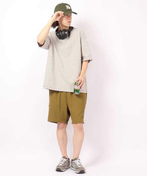 ROOT THREE(ルートスリー)の「ROOT THREE ストレッチ ポリエステル イージー ワイド カーゴ ショートパンツ(カーゴパンツ・メンズ・ブラック/ブラウン/カーキ・M/LL/L)」の6枚目の写真