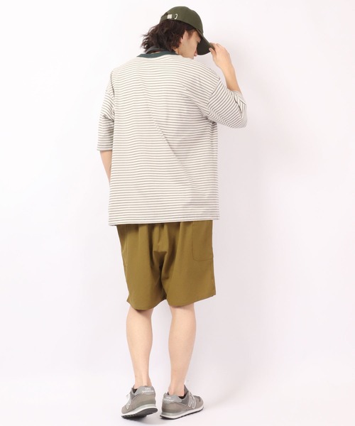 ROOT THREE(ルートスリー)の「ROOT THREE ストレッチ ポリエステル イージー ワイド カーゴ ショートパンツ(カーゴパンツ・メンズ・ブラック/ブラウン/カーキ・M/LL/L)」の11枚目の写真