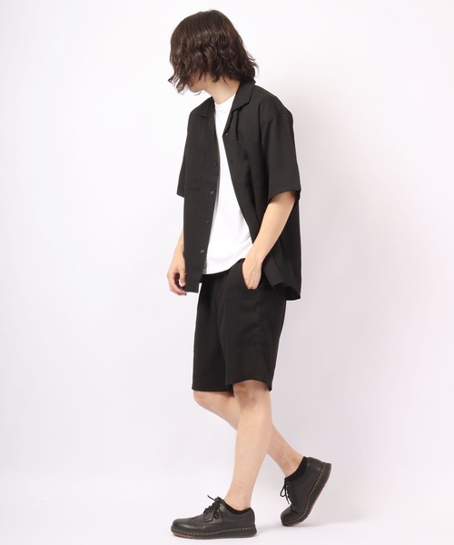 ROOT THREE(ルートスリー)の「ROOT THREE ストレッチ ポリエステル イージー ワイド カーゴ ショートパンツ(カーゴパンツ・メンズ・ブラック/ブラウン/カーキ・M/LL/L)」の7枚目の写真