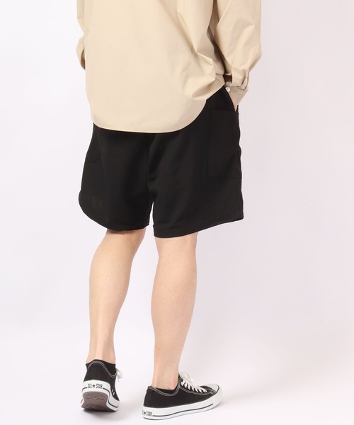 ROOT THREE(ルートスリー)の「ROOT THREE ストレッチ ポリエステル イージー ワイド カーゴ ショートパンツ(カーゴパンツ・メンズ・ブラック/ブラウン/カーキ・M/LL/L)」の4枚目の写真