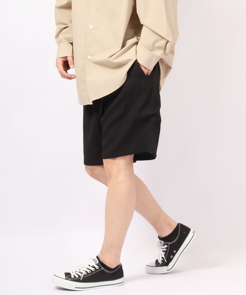 ROOT THREE(ルートスリー)の「ROOT THREE ストレッチ ポリエステル イージー ワイド カーゴ ショートパンツ(カーゴパンツ・メンズ・ブラック/ブラウン/カーキ・M/LL/L)」の21枚目の写真