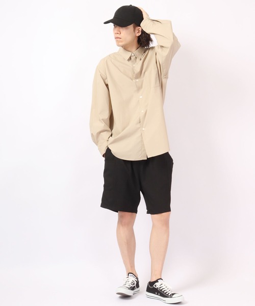 ROOT THREE(ルートスリー)の「ROOT THREE ストレッチ ポリエステル イージー ワイド カーゴ ショートパンツ(カーゴパンツ・メンズ・ブラック/ブラウン/カーキ・M/LL/L)」の9枚目の写真