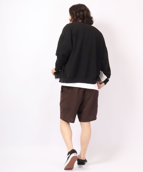 ROOT THREE(ルートスリー)の「ROOT THREE ストレッチ ポリエステル イージー ワイド カーゴ ショートパンツ(カーゴパンツ・メンズ・ブラック/ブラウン/カーキ・M/LL/L)」の16枚目の写真