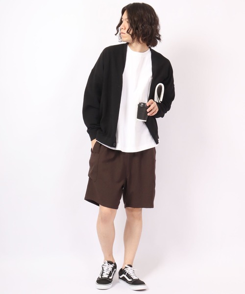 ROOT THREE(ルートスリー)の「ROOT THREE ストレッチ ポリエステル イージー ワイド カーゴ ショートパンツ(カーゴパンツ・メンズ・ブラック/ブラウン/カーキ・M/LL/L)」の10枚目の写真