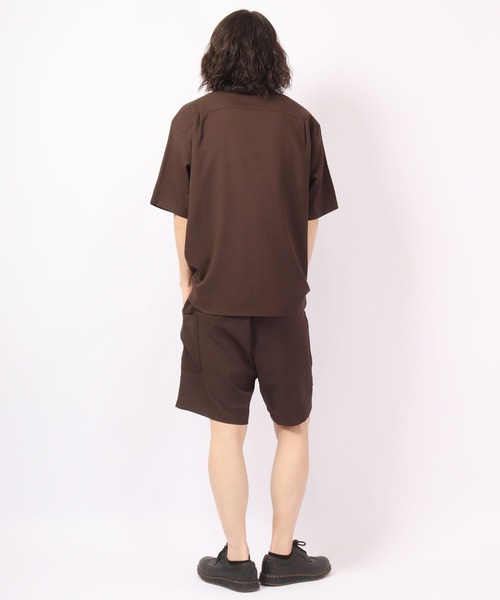 ROOT THREE(ルートスリー)の「ROOT THREE ストレッチ ポリエステル イージー ワイド カーゴ ショートパンツ(カーゴパンツ・メンズ・ブラック/ブラウン/カーキ・M/LL/L)」の8枚目の写真