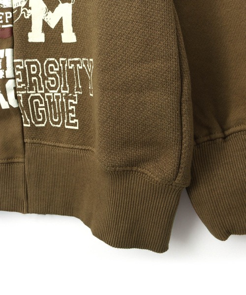 MAKE YOUR DAY（メイクユアデイ）の「リメイクロゴ裏起毛トレーナー■80～140cm（スウェット・キッズ・ブラウン/ネイビー・80/90/100/110/120/130/140）」の17枚目の写真