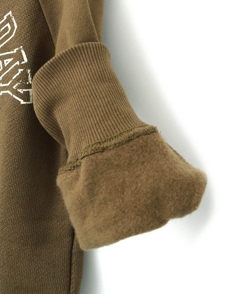 MAKE YOUR DAY（メイクユアデイ）の「リメイクロゴ裏起毛トレーナー■80～140cm（スウェット・キッズ・ブラウン/ネイビー・80/90/100/110/120/130/140）」の19枚目の写真