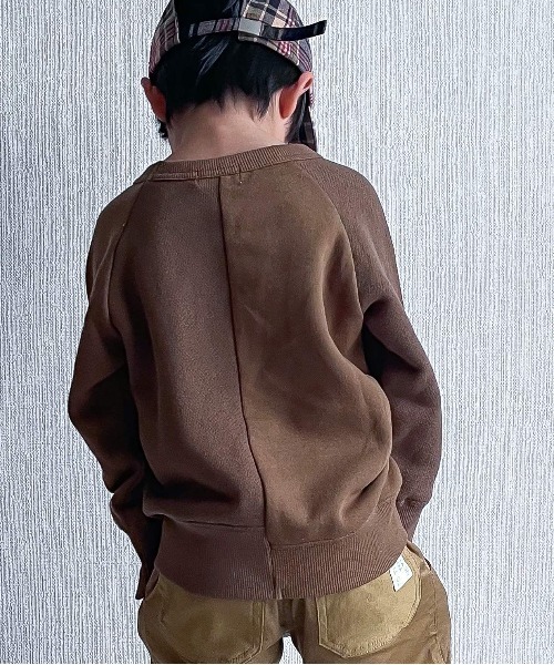 MAKE YOUR DAY（メイクユアデイ）の「リメイクロゴ裏起毛トレーナー■80～140cm（スウェット・キッズ・ブラウン/ネイビー・80/90/100/110/120/130/140）」の20枚目の写真