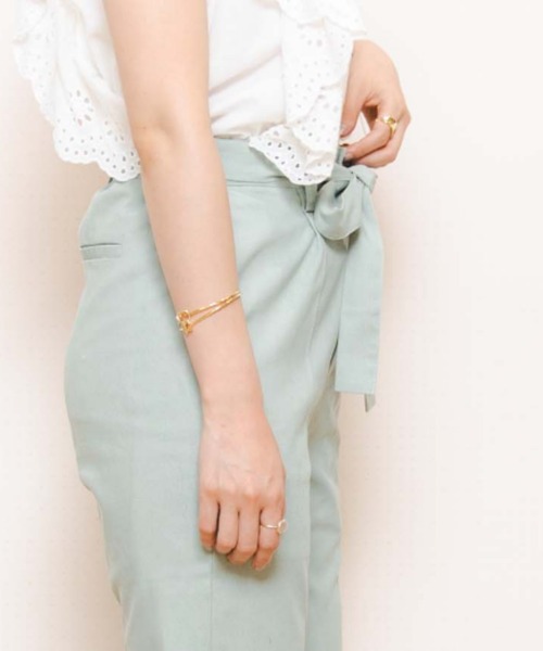 flower（フラワー）の「ダブルタイバングル（バングル/リストバンド・レディース・ゴールド・FREE）」の2枚目の写真
