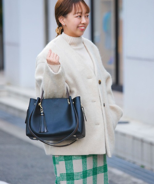 RODE SKO（ロデスコ）の「ワイド4WAYトートバッグ（トートバッグ・レディース・ベージュ/ブラック/ホワイト系その他・ONE）」の4枚目の写真