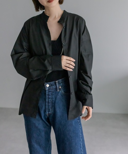 mystic（ミスティック）の「[otonamystic] カシュクールシャツ（シャツ/ブラウス・レディース・ブラック/アイボリー・FREE）」の7枚目の写真