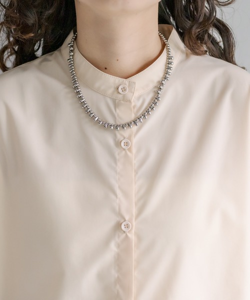 mystic（ミスティック）の「[otonamystic] カシュクールシャツ（シャツ/ブラウス・レディース・ブラック/アイボリー・FREE）」の18枚目の写真