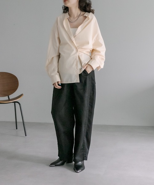 mystic（ミスティック）の「[otonamystic] カシュクールシャツ（シャツ/ブラウス・レディース・ブラック/アイボリー・FREE）」の11枚目の写真