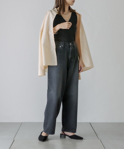 mystic（ミスティック）の「[otonamystic] カシュクールシャツ（シャツ/ブラウス・レディース・ブラック/アイボリー・FREE）」の22枚目の写真