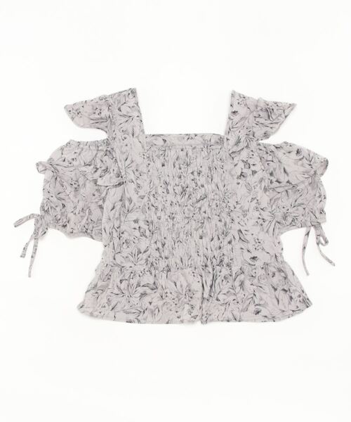 TORTE（トルテ）の「肩空きスクエアブラウス（シャツ/ブラウス・レディース・ホワイト系その他/グレー系その他/ブラック/ホワイト・FREE）」の5枚目の写真