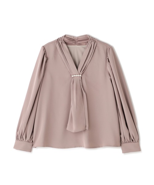 PROPORTION BODY DRESSING（プロポーションボディドレッシング）の「パールボウタイブラウス / 1212210904（シャツ/ブラウス・レディース・ダークグレー/ホワイト系その他/ベージュ・MEDIUM/SMALL）」の18枚目の写真