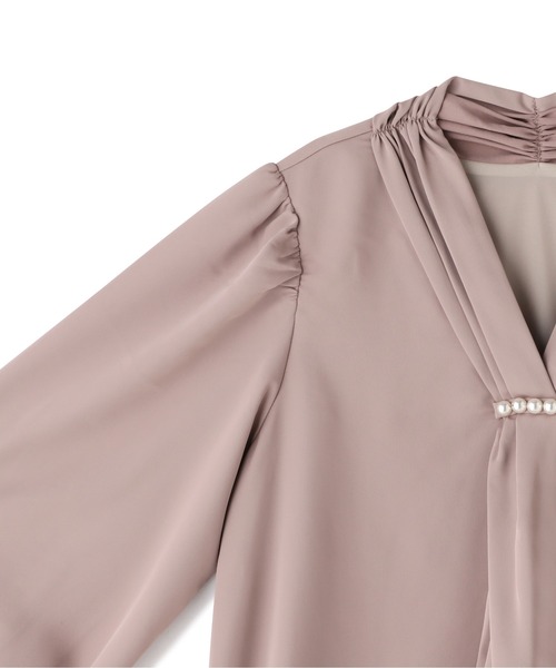 PROPORTION BODY DRESSING（プロポーションボディドレッシング）の「パールボウタイブラウス / 1212210904（シャツ/ブラウス・レディース・ダークグレー/ホワイト系その他/ベージュ・MEDIUM/SMALL）」の21枚目の写真