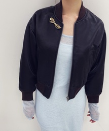 EDIT. FOR LULU | CNヴィンテージサテンショートブルゾン(ミリタリージャケット)