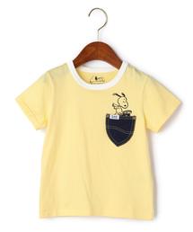 green label relaxing | 【KIDS】LEE×PEANUTS ポケットTシャツ(Tシャツ/カットソー)