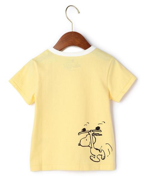 green label relaxing(グリーンレーベルリラクシング)の「【KIDS】LEE×PEANUTS ポケットTシャツ(Tシャツ/カットソー・キッズ・イエロー・100cm/110cm/120cm/130cm)」の2枚目の写真