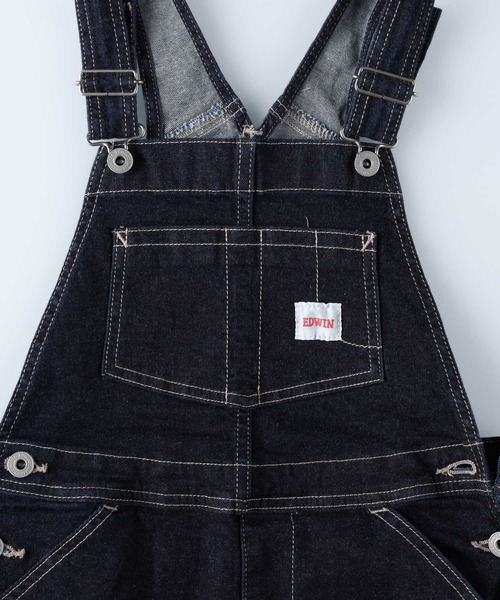 EDWIN(エドウィン)の「【EDWIN】オーバーオールスカート(サロペット/オーバーオール・キッズ・ダークインディゴブルー・120/130/140)」の10枚目の写真