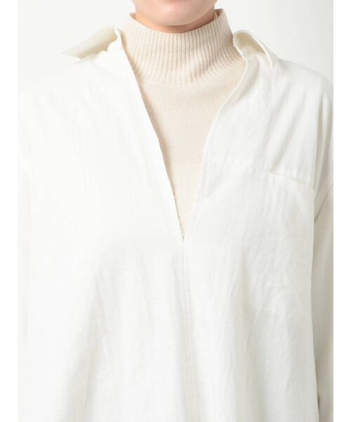 Ungrid（アングリッド）の「深Ｖネックデザインシャツ（シャツ/ブラウス・レディース・オフホワイト/イエロー・FREE）」の12枚目の写真