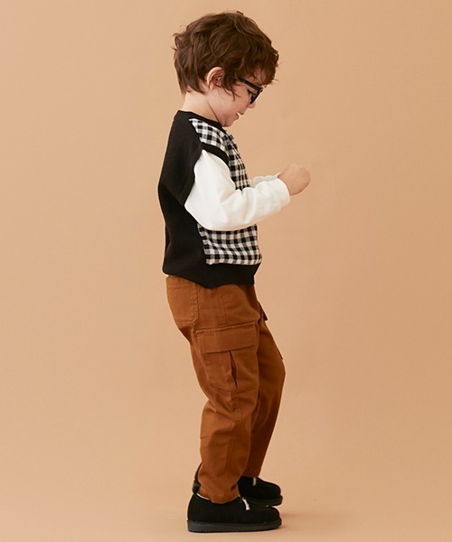 petit main（プティマイン）の「カーゴパンツ（その他パンツ・キッズ・ブラック/ベージュ/キャメル・130cm/140cm/80ｃｍ/100cm/150cm/90cm/110cm/120cm）」の21枚目の写真