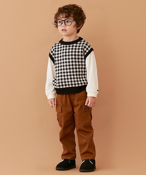 petit main（プティマイン）の「カーゴパンツ（その他パンツ・キッズ・ブラック/ベージュ/キャメル・130cm/140cm/80ｃｍ/100cm/150cm/90cm/110cm/120cm）」の20枚目の写真