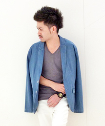 デニムテーラードジャケット