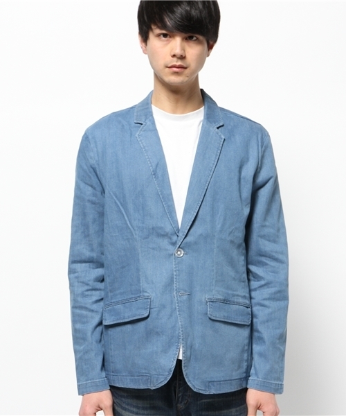 VENCEEXCHANGE（ヴァンスエクスチェンジ）の「デニムテーラードジャケット                    （デニムジャケット・メンズ・ブルー・SMALL/MEDIUM/LARGE）」の8枚目の写真