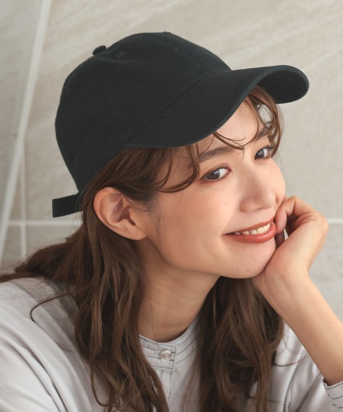 DONOBAN（ドノバン）の「ベーシック無地キャップ（キャップ・レディース・ブラウン/ベージュ/ブルー系その他/カーキ/オリーブ/ブラック/ホワイト/アイボリー/ブルー系その他2・F）」の12枚目の写真