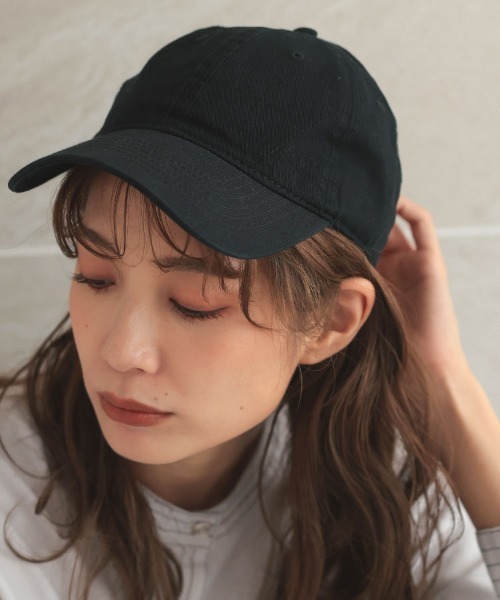 DONOBAN（ドノバン）の「ベーシック無地キャップ（キャップ・レディース・ブラウン/ベージュ/ブルー系その他/カーキ/オリーブ/ブラック/ホワイト/アイボリー/ブルー系その他2・F）」の13枚目の写真