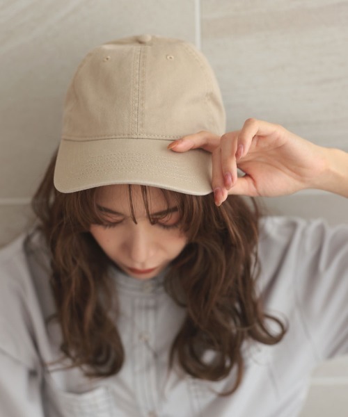 DONOBAN（ドノバン）の「ベーシック無地キャップ（キャップ・レディース・ブラウン/ベージュ/ブルー系その他/カーキ/オリーブ/ブラック/ホワイト/アイボリー/ブルー系その他2・F）」の18枚目の写真