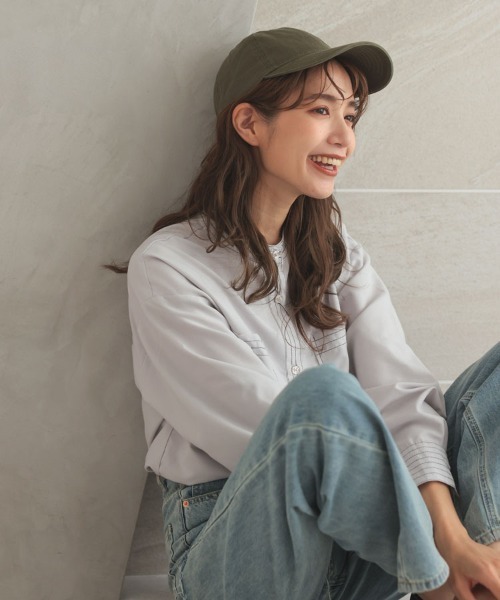 DONOBAN（ドノバン）の「ベーシック無地キャップ（キャップ・レディース・ブラウン/ベージュ/ブルー系その他/カーキ/オリーブ/ブラック/ホワイト/アイボリー/ブルー系その他2・F）」の21枚目の写真